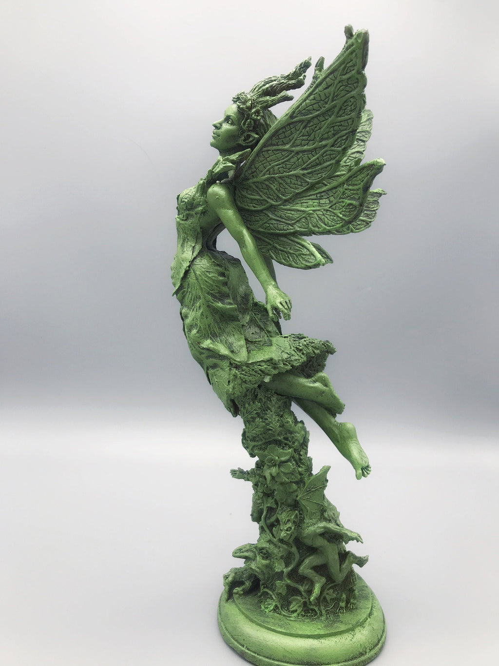Titania, Queen of the Fairies Statue, Hand Painted Resin Sculpture | Mythic Elven Queen Figurine | Fairy Tale Character, Fantasy Art Decor