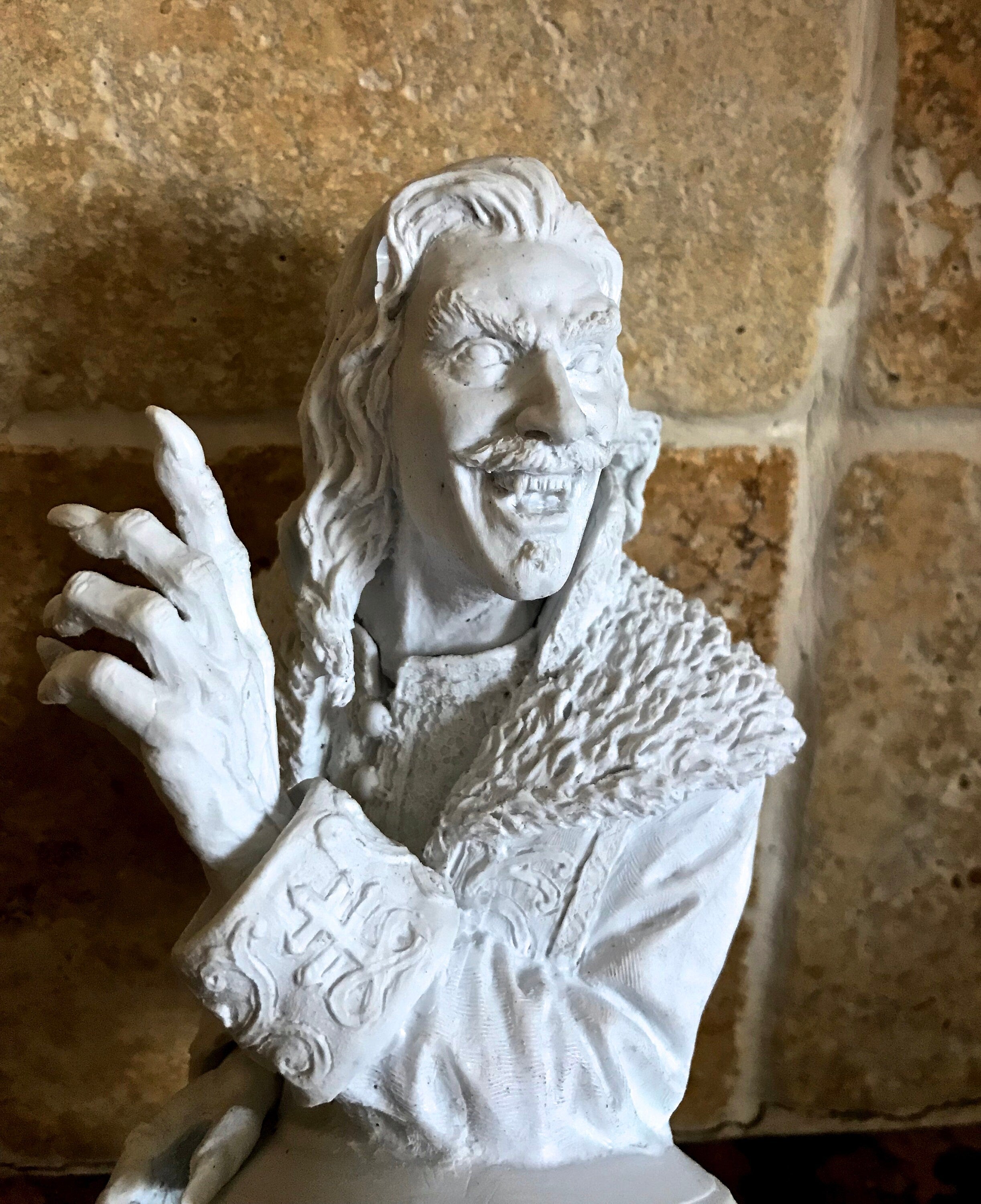 Dracula: Vlad the Impaler Bust | Legendary Vampire Figurine | Victorian Gothic Undead Creature | Dark Art Gift and Spooky Home Decor