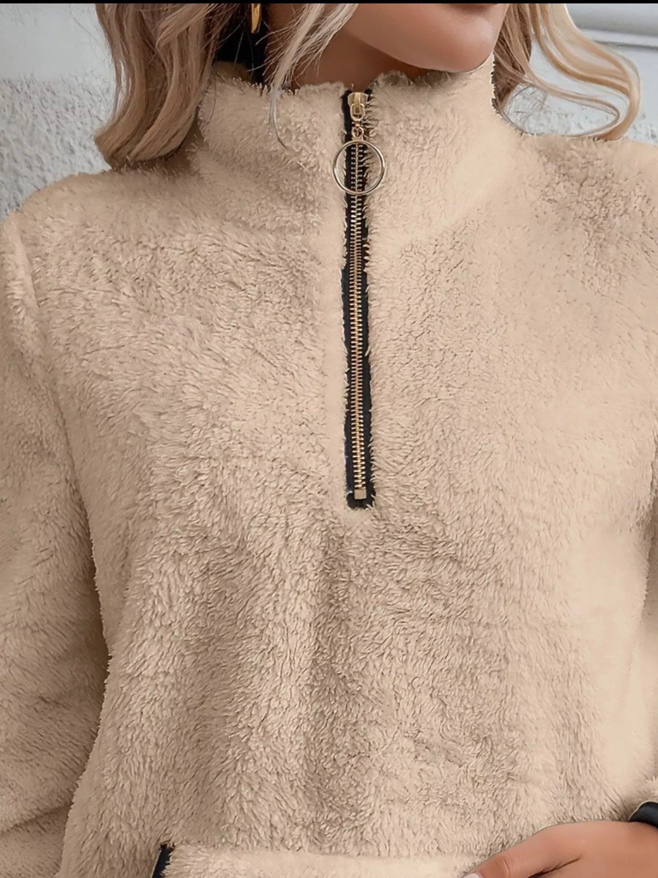 PlushZip Fleece: Cozy Full-Sleeve Plus Sweatshirt