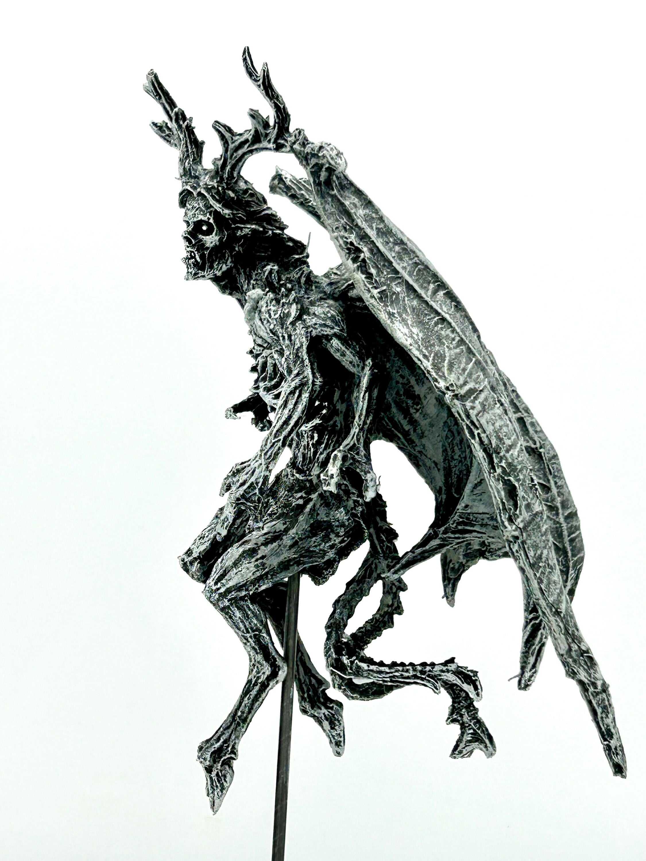 Angel of Death Statue, Half Scale Resin | Mythic Creature Figurine | Myths and Legends Monster Statue | Demon Statue for Gothic Home Decor