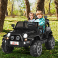 12V 2-Seater Ride on Car Truck with Remote Control and Storage Room-Black