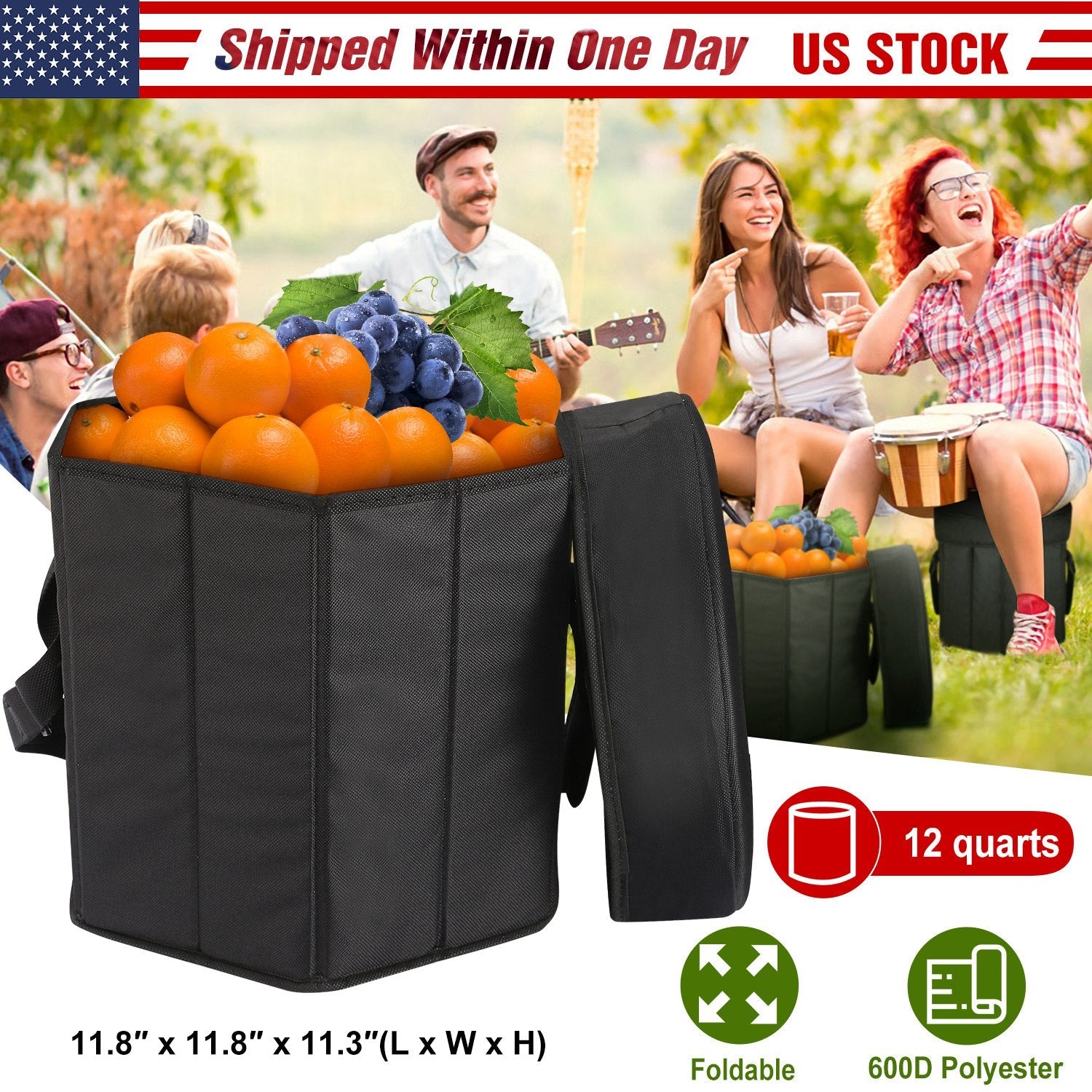 GBruno Collapsible Grocery Cooler Bag