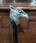 Griffin Cane, Hand Sculpted Walking Stick | Medieval Gothic Cane | Fantasy Cosplay Gryphon Head Cane, Gothic Accessory