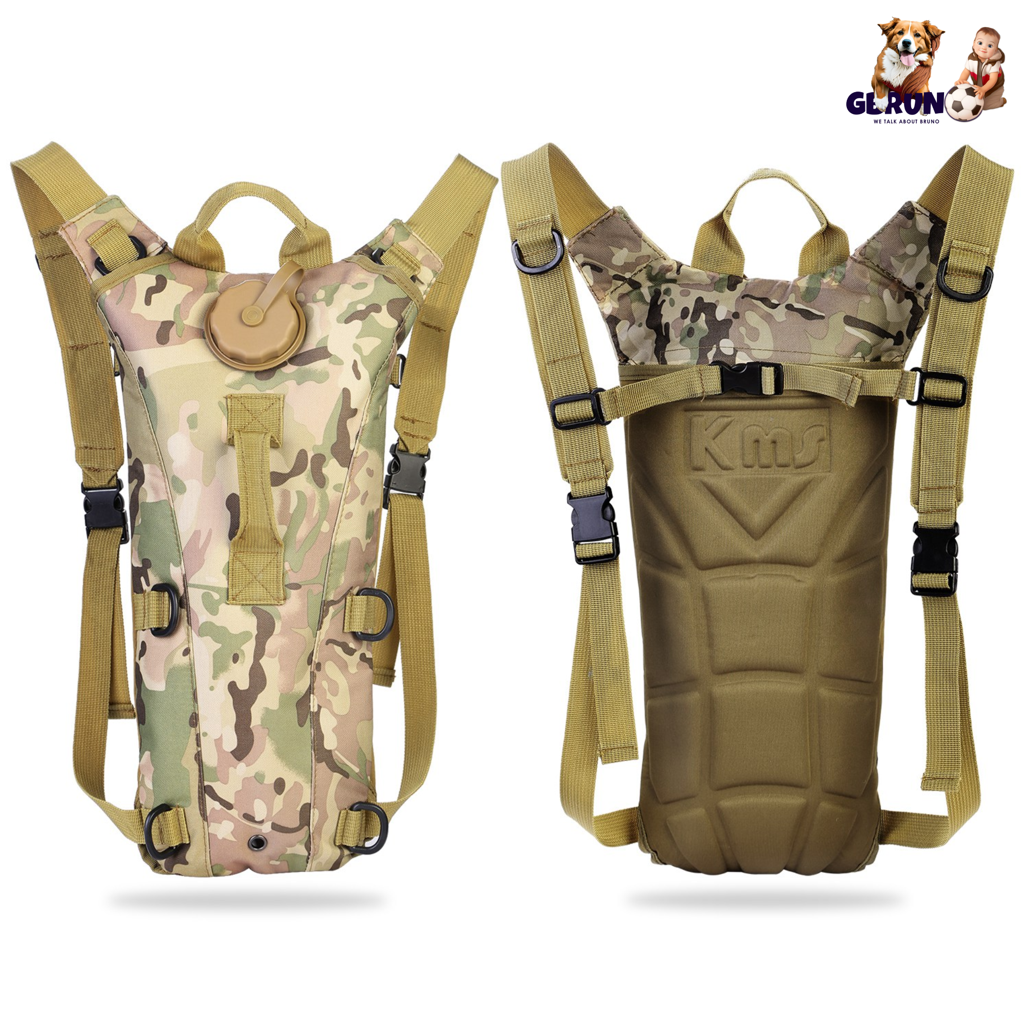 Tactical Hydration Pack 3L Water Bladder Adjustable Water Drink Backpack for Hiking Cycling Climbing Running