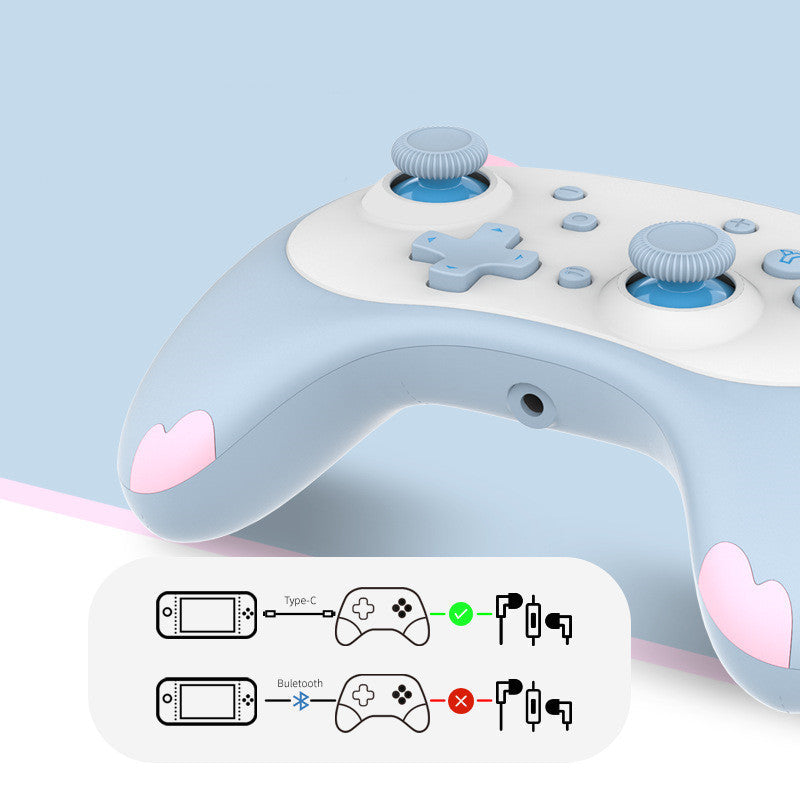 Cute Mini Cat Type Bluetooth Wireless Joystick Gamepad Controller Compatible With PC Laptop