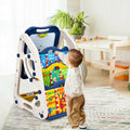 3-in-1 Kids Art Easel Double-Sided Tabletop Easel with Art Accessories-Blue