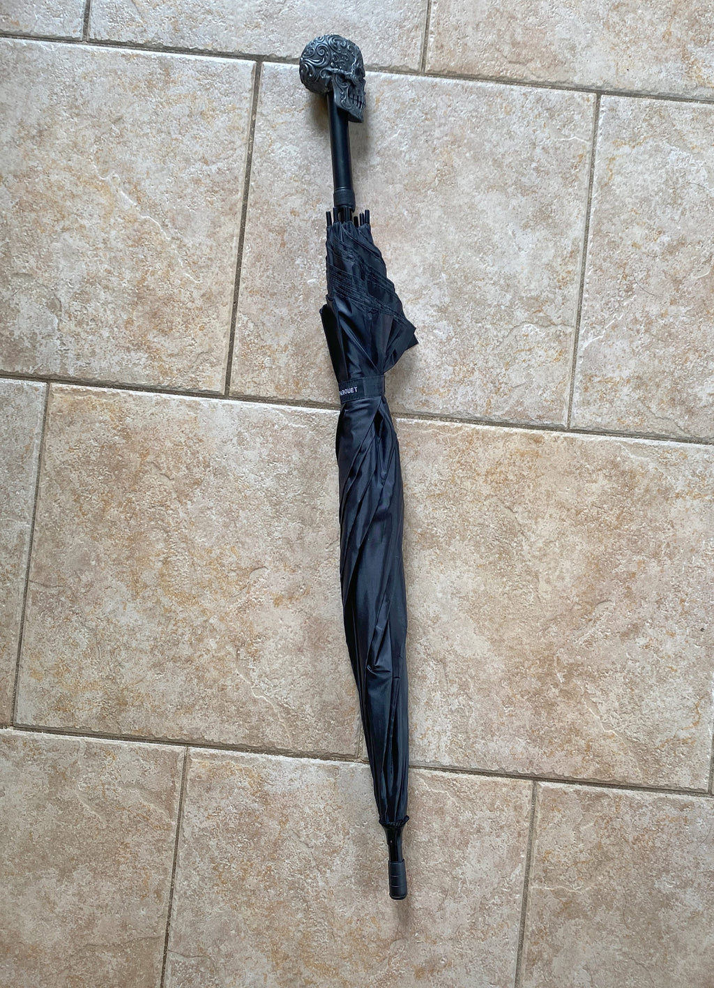 Ornate Skull Umbrella, Hand Sculpted Resin | Victorian Gothic Umbrella/Parasol | Fantasy Cosplay Fantasy Skull Umbrella, Gothic Accessory