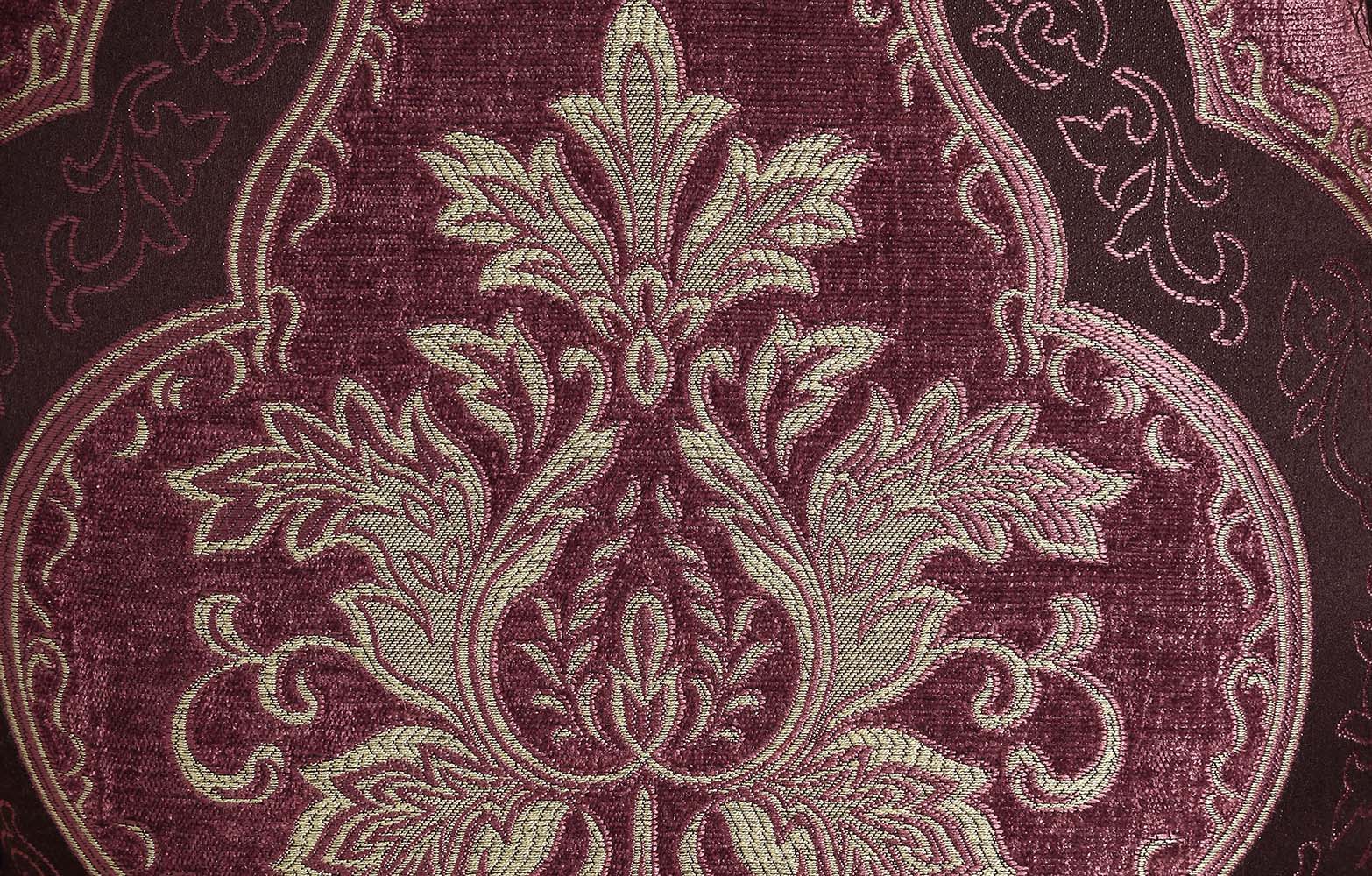 Bernadette - Side Chair (Set of 2) - Pattern Fabric & Gold
