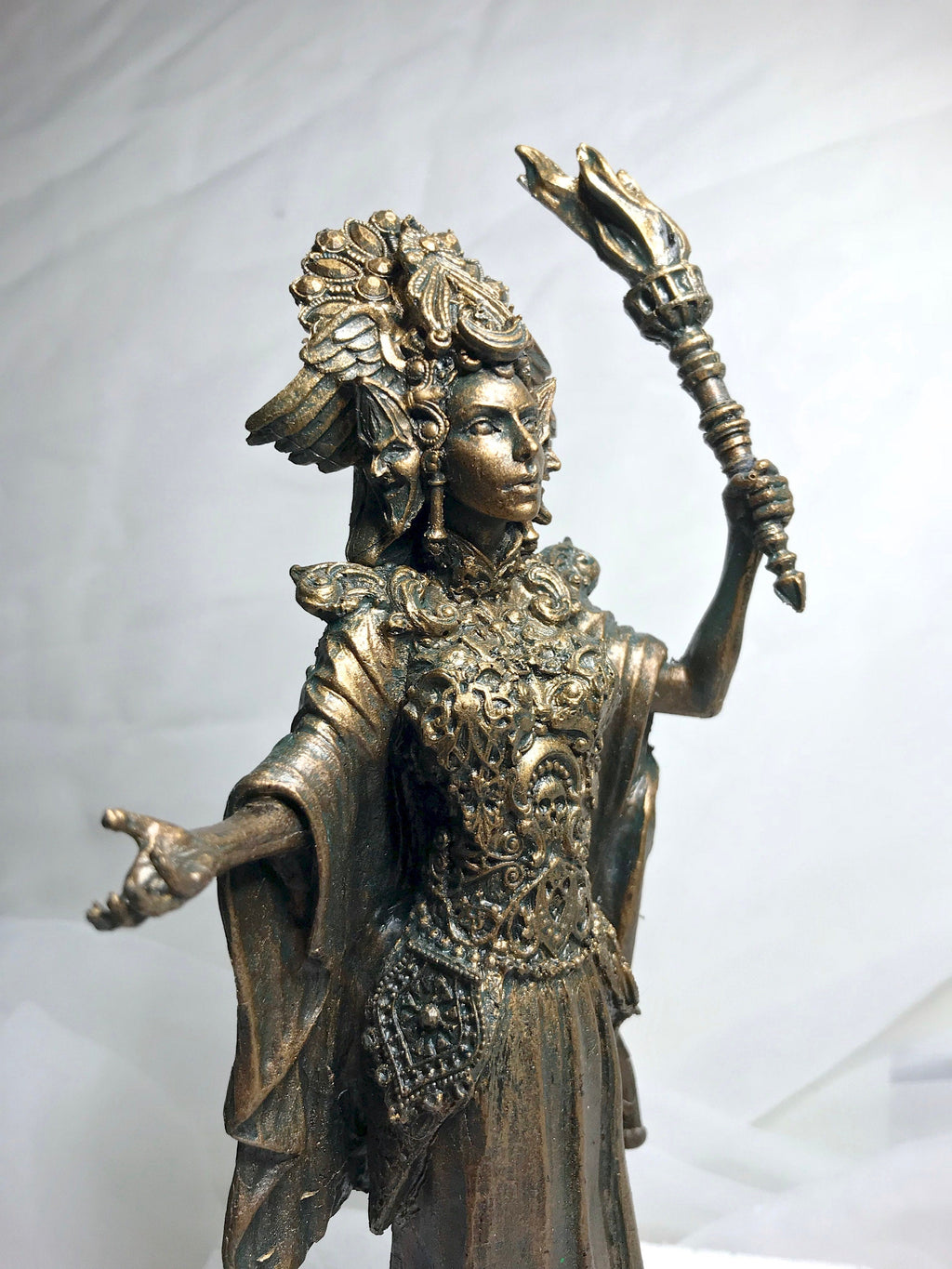 Hecate, Goddess of Witchcraft and Magic Statue, Half Scale | Pagan Mythical Goddess Figurine | Folklore Altar Statue for Gothic Home Decor