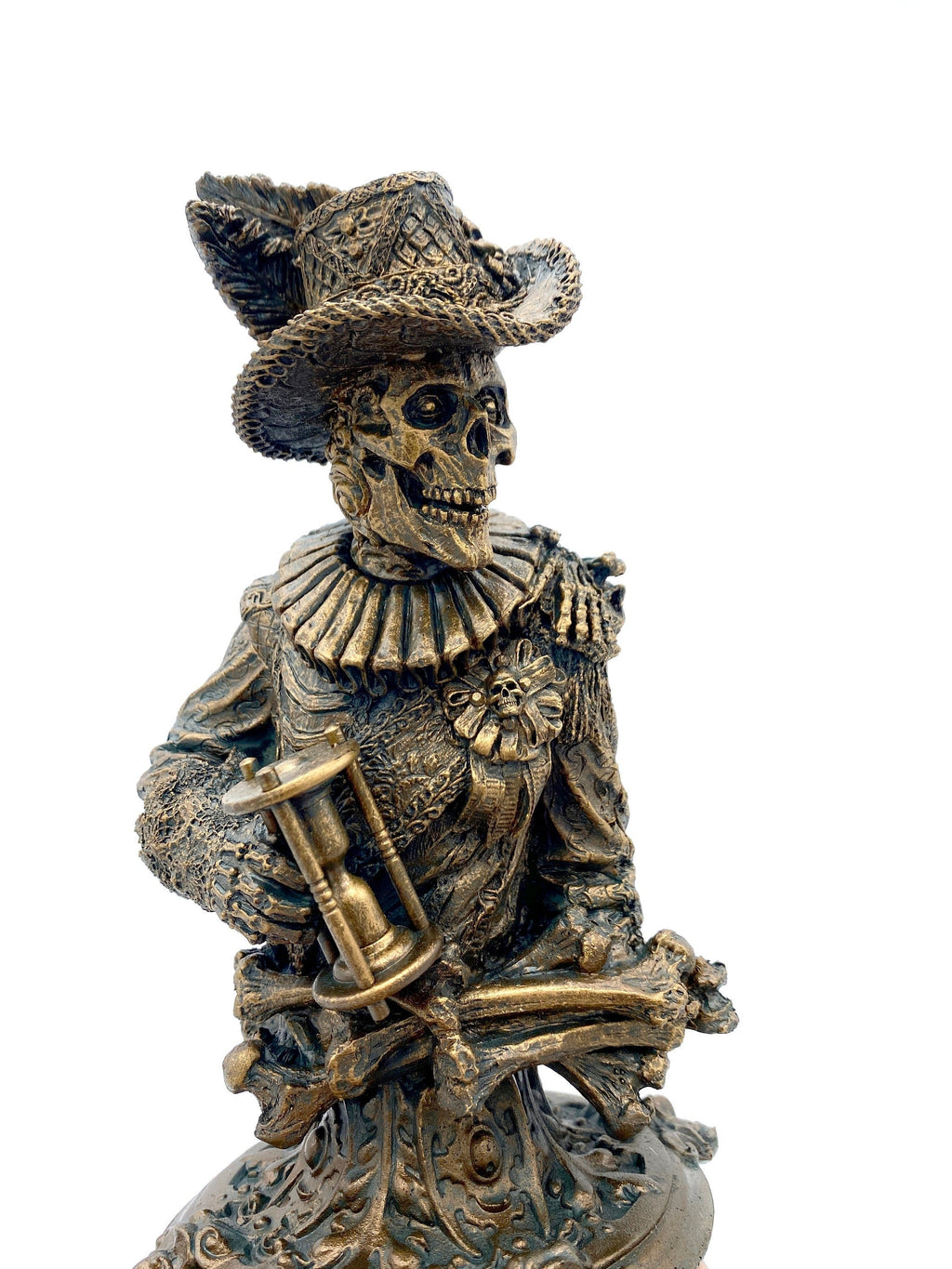 Masque of the Red Death Bust, Hand Painted Resin Sculpture | Edgar Allan Poe Gothic Halloween Figurine | Literary Gift and Spooky Home Decor