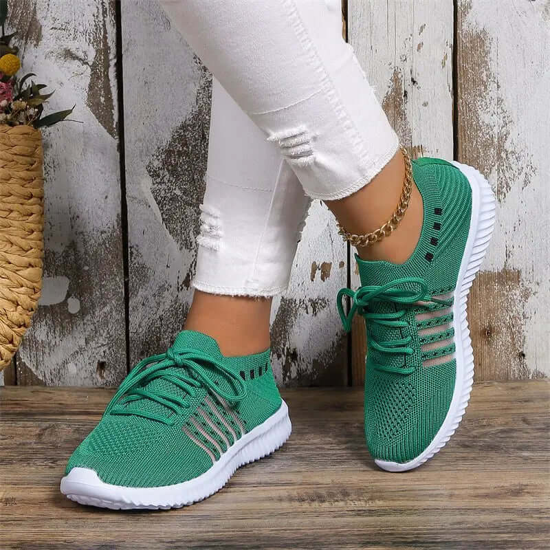 Breathable Lace-up Sneakers for Running & Casual Walking