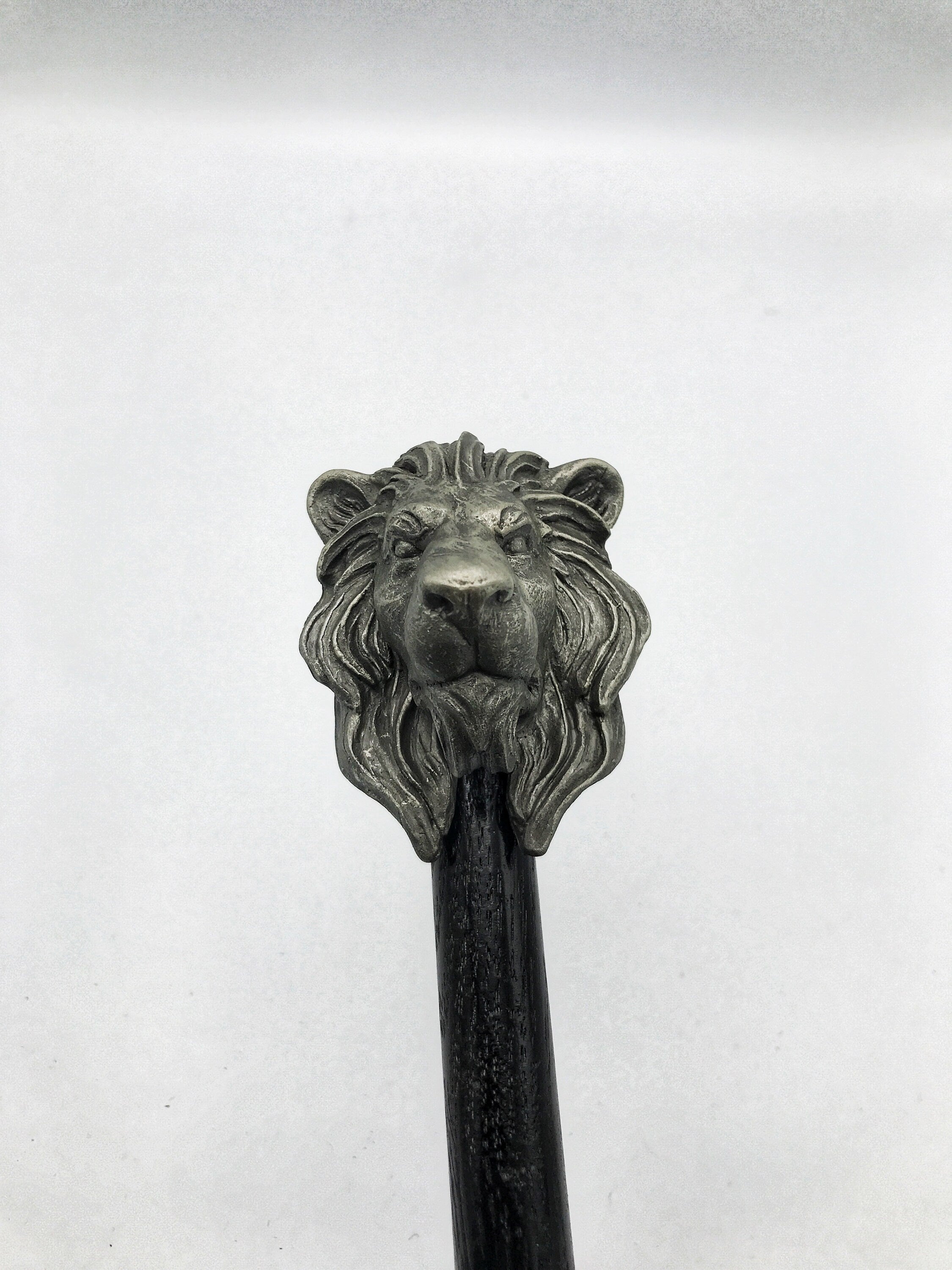 Lion Cane, Hand Sculpted Walking Stick | Medieval Gothic Cane | Fantasy Cosplay Lion Head Cane, Gothic Accessory