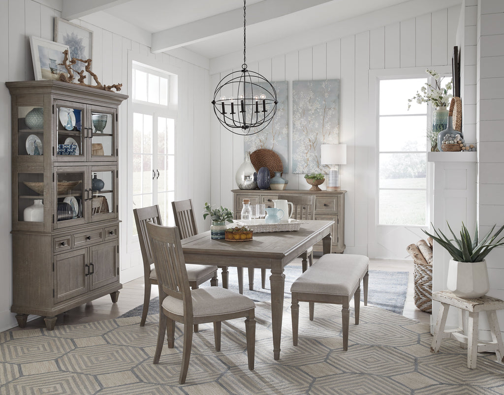 Lancaster - Dining Side Chair With Upholstered Seat (Set of 2) - Dovetail Gray