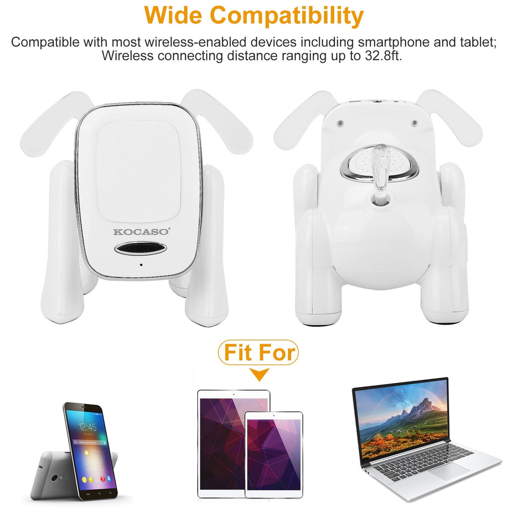 Puppy Dog Wireless Mini Speaker – Stereo, Mic, FM, USB, MMC