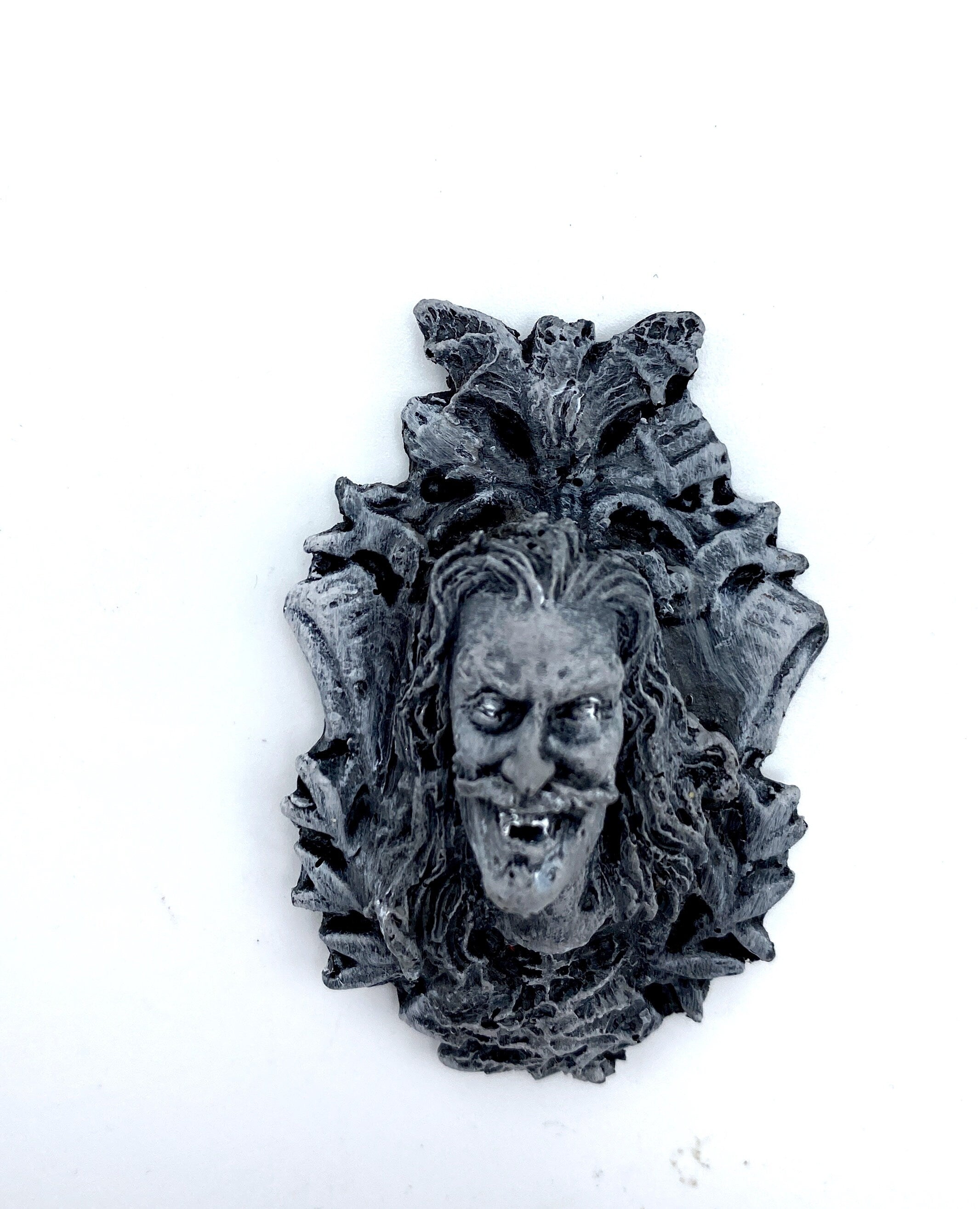 Dracula: Vlad the Impaler Magnet, Hand Painted Resin Sculpture | Gothic Fantasy Decor | Vampire Magnet for Fantasy and Gothic Decor