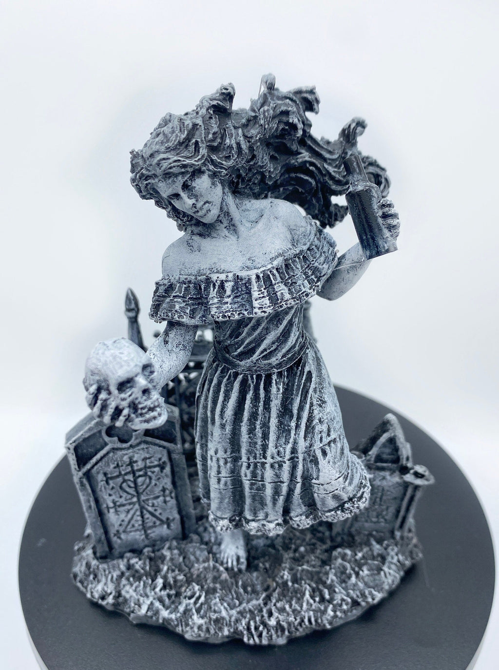 Witch’s Sabbath: Maman Brigitte, the Voodoo Death Loa Statue | Voudou Folklore Pagan Witchcraft Figurine | Witchy Art for Gothic Home Decor