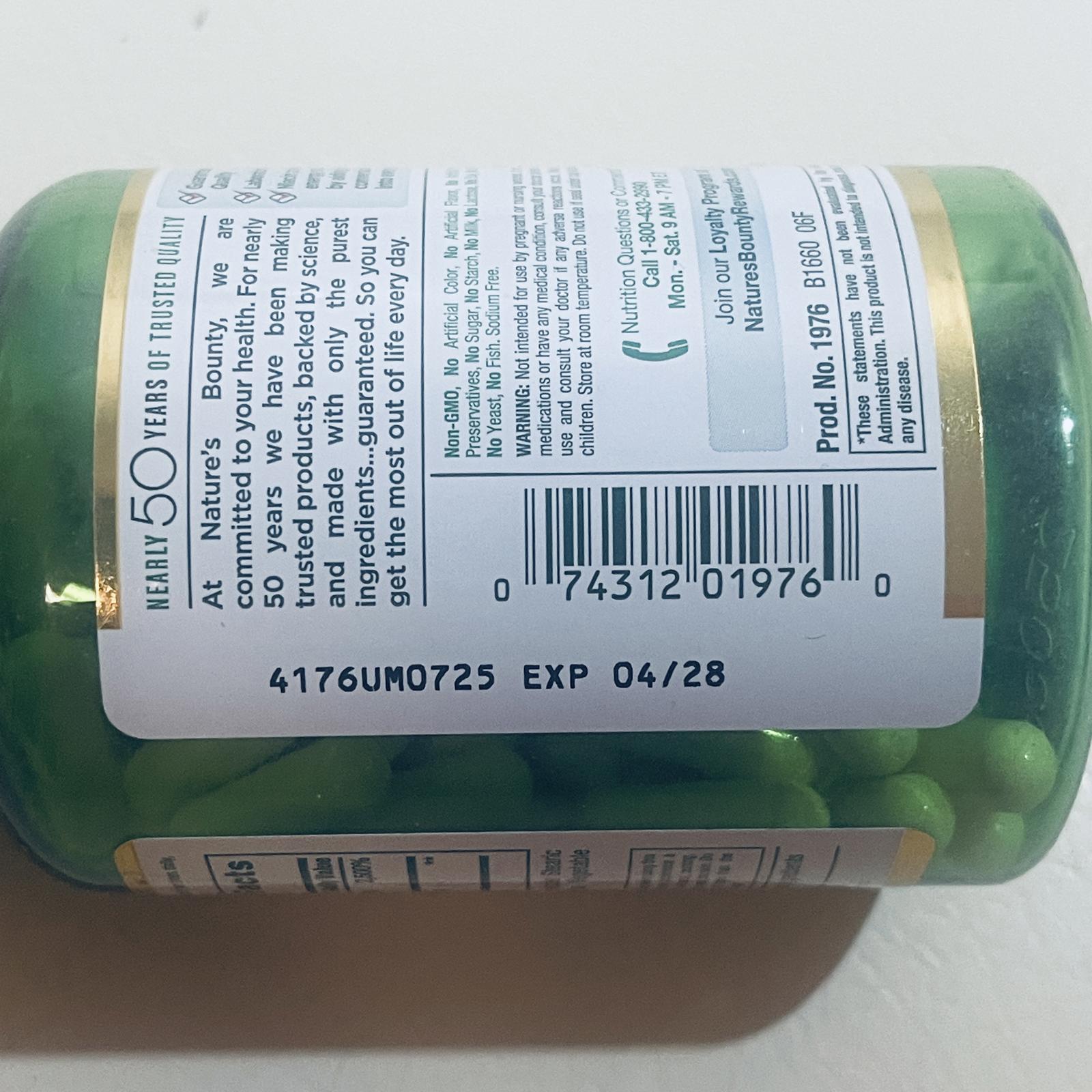 Nature's Bounty Niacin 500mg Dietary Supplement 120 Capsules EXP 4/28