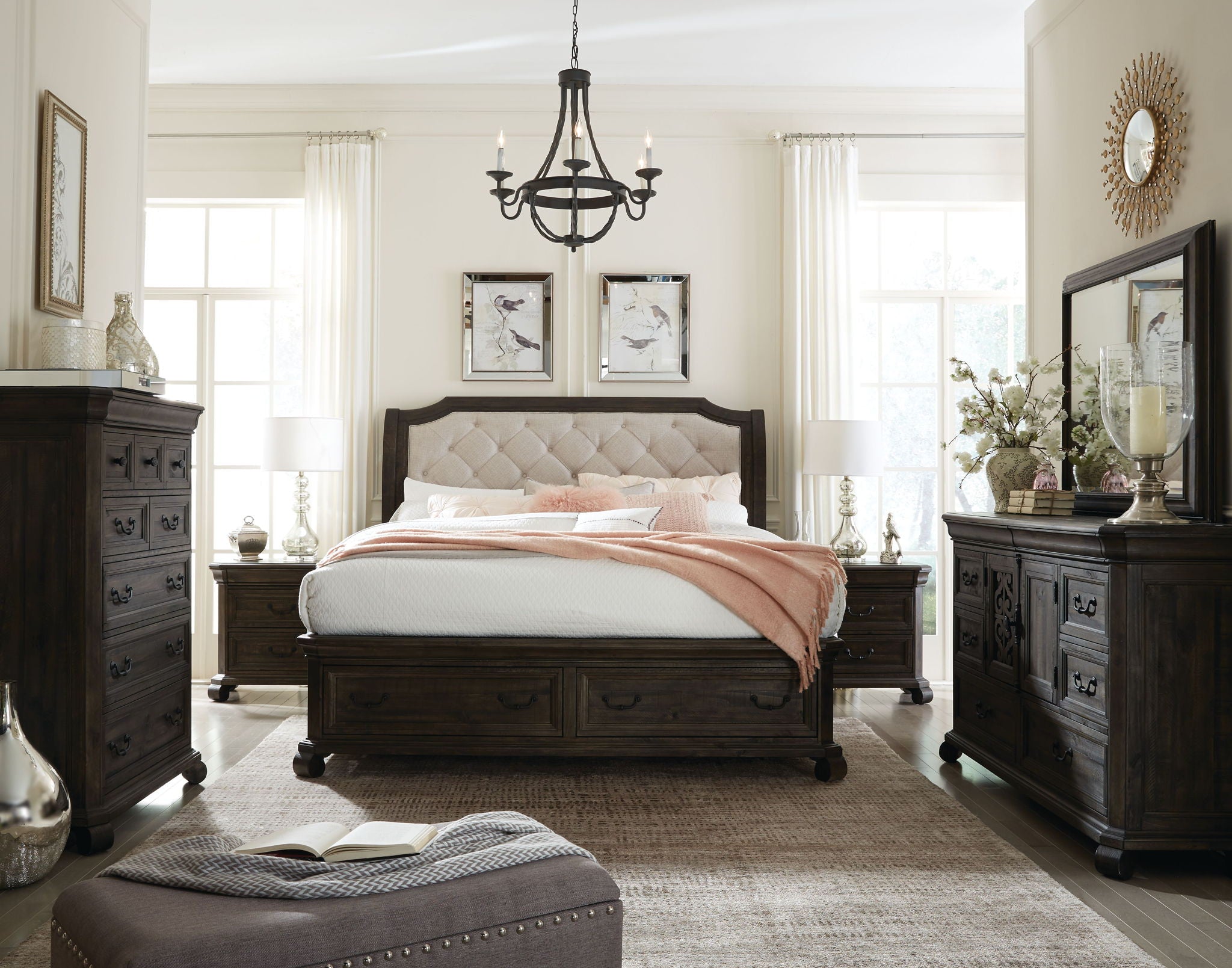 Bellamy - Drawer Nightstand - Peppercorn