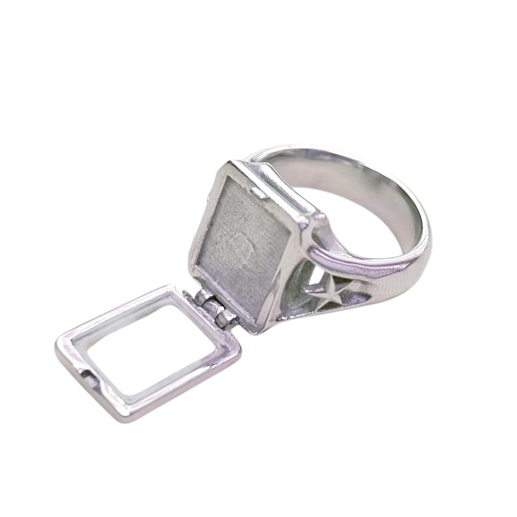 custom photo locket ring