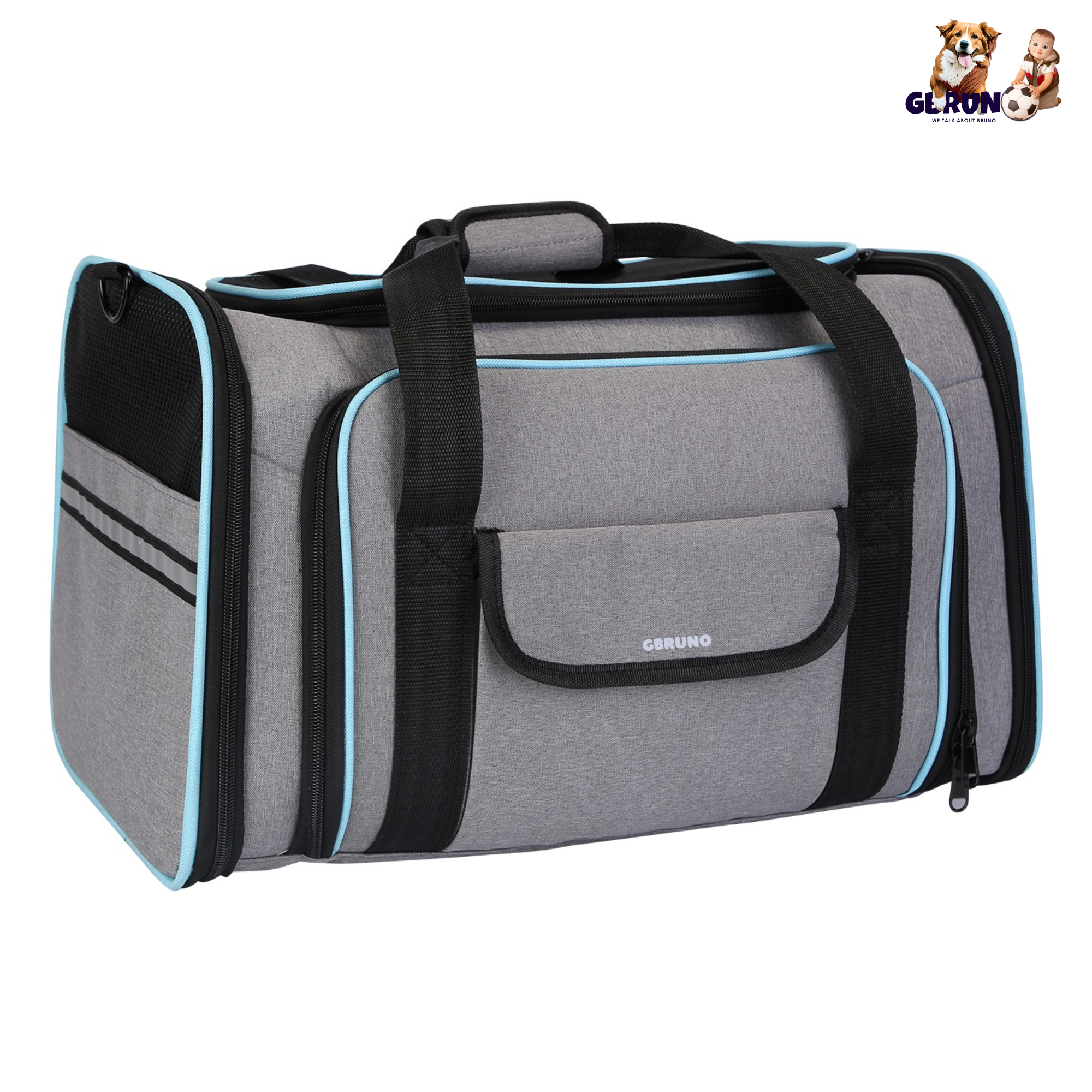 Expandable Pet Carrier Airline Approved Cat Dog Carrier Cat Collapsible Soft CarrierÊBag with Removable Fleece Pad Pockets Breathable Mesh Adjustable