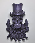 Baron Samedi Wall Plaque, Purple Finish