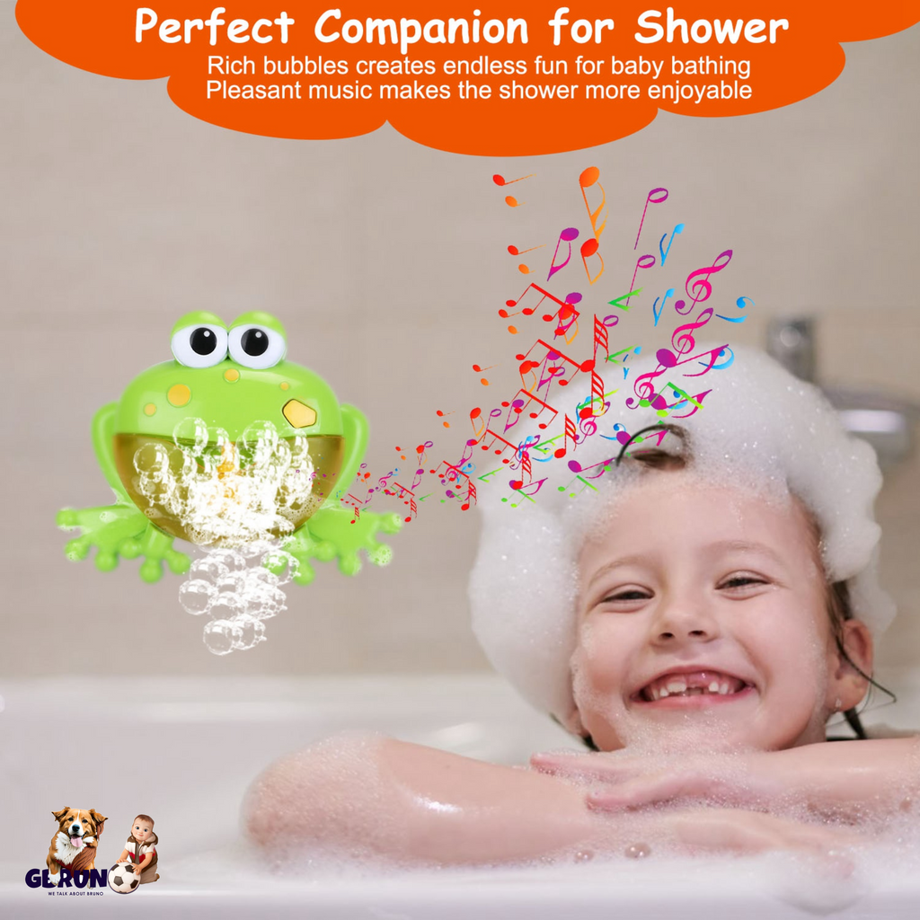 Frog Musical Bubble Bath Maker Baby Bath Toys for Bathtubs Toddler Bubble Machine for Bath Fun