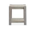 Burgess - Rectangular End Table - Calico Gray