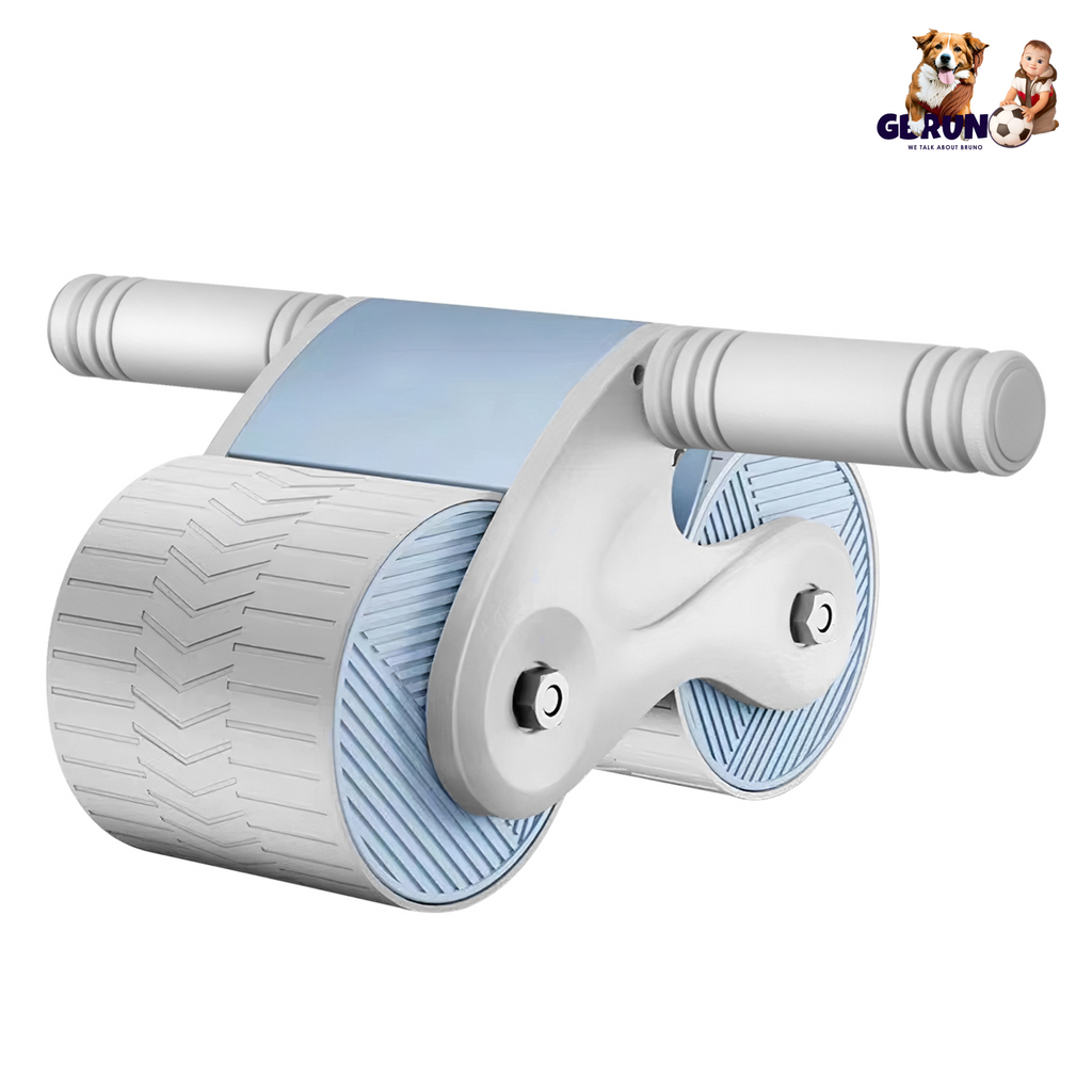 Automatic Rebound Abdominal Wheel Anti-slip AB Roller Wheel with Kneel Pad Phone Holder Home Gym Abdominal Exerciser for Men Women