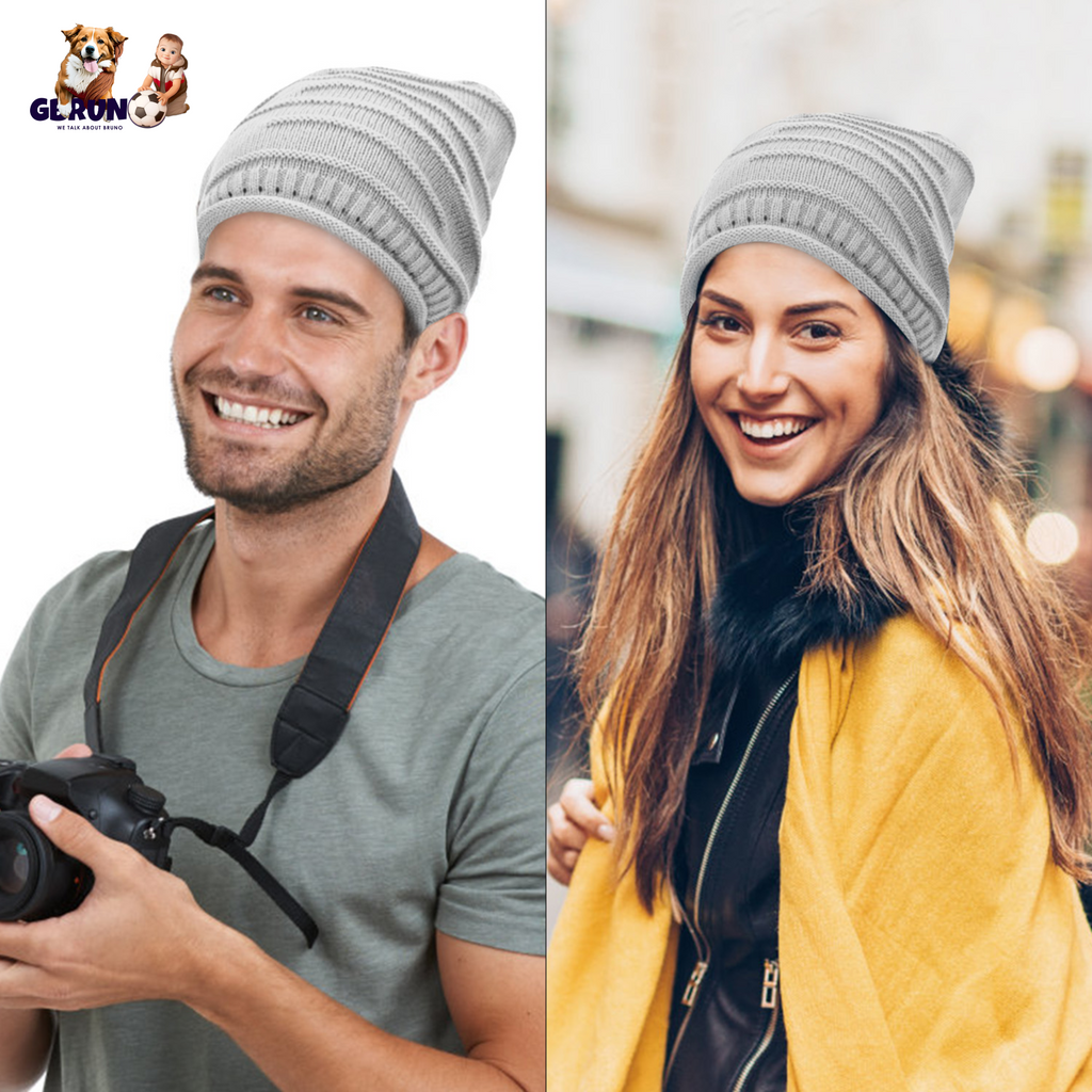 Unisex Knit Beanie Hat Winter Warm Hat Slouchy Baggy Hats Skull Cap 5 Colors