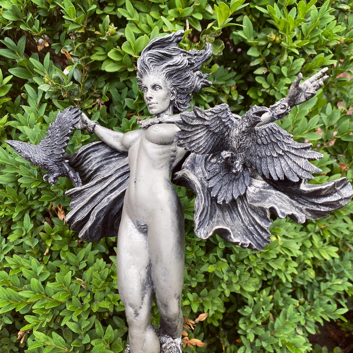 Morrigan the Celtic Goddess Statue | Mythological Deities Figurine | Myths and Legends Character | Mythic Altar Statue for Gothic Home Decor