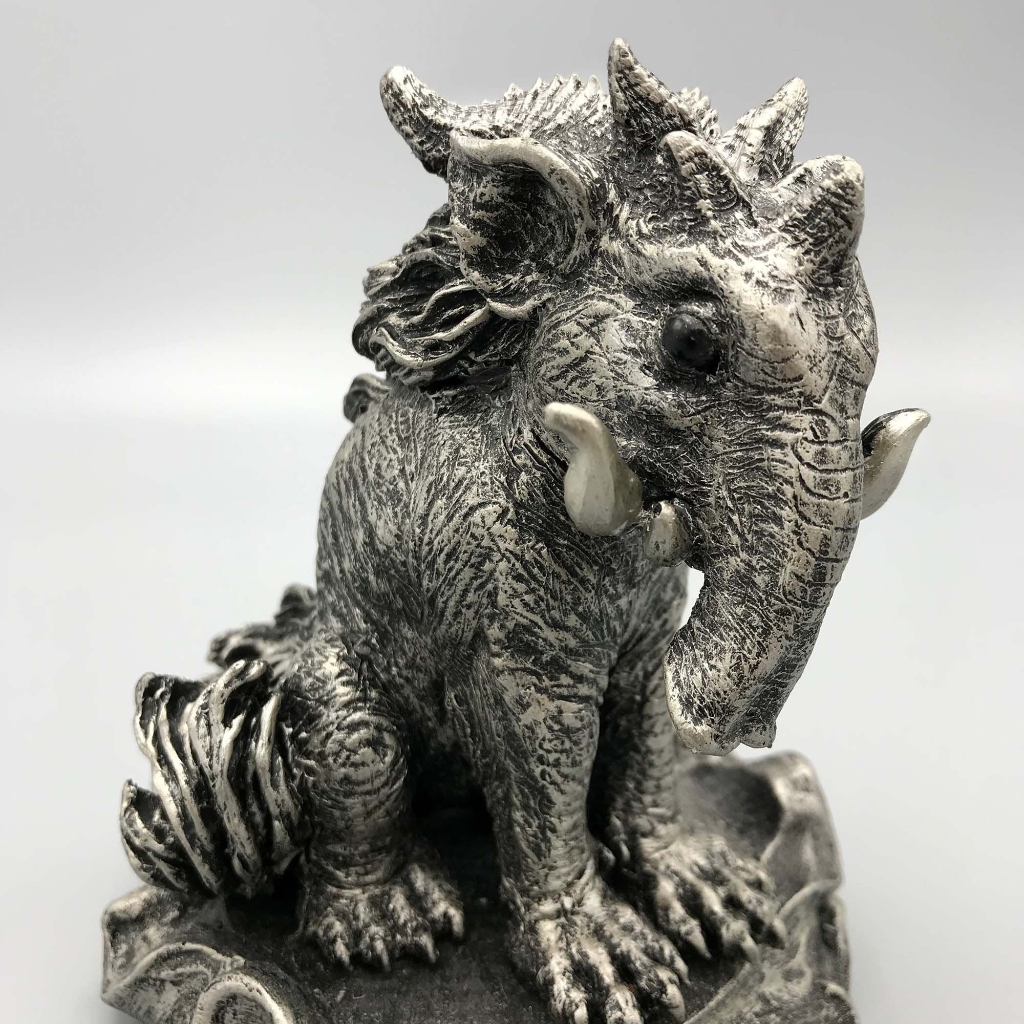 Baku, the Dream Guardian Statue, Hand Painted Resin Sculpture | Mythical Creature Figurine | Unique Japanese Baku Figurine. Fantasy Art Gift
