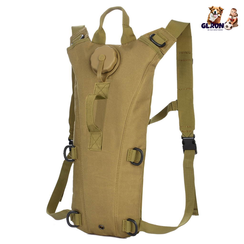 iMounTEK Tactical Hydration Pack 3L Water Bladder Adjustable Water Drink Backpack for Hiking Cycling Climbing Running
