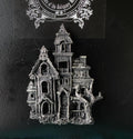 Haunted Mansion Magnet, Hand Painted Resin Sculpture | Gothic Fantasy Decor | Haunted House Magnet for Fantasy and Gothic Decor