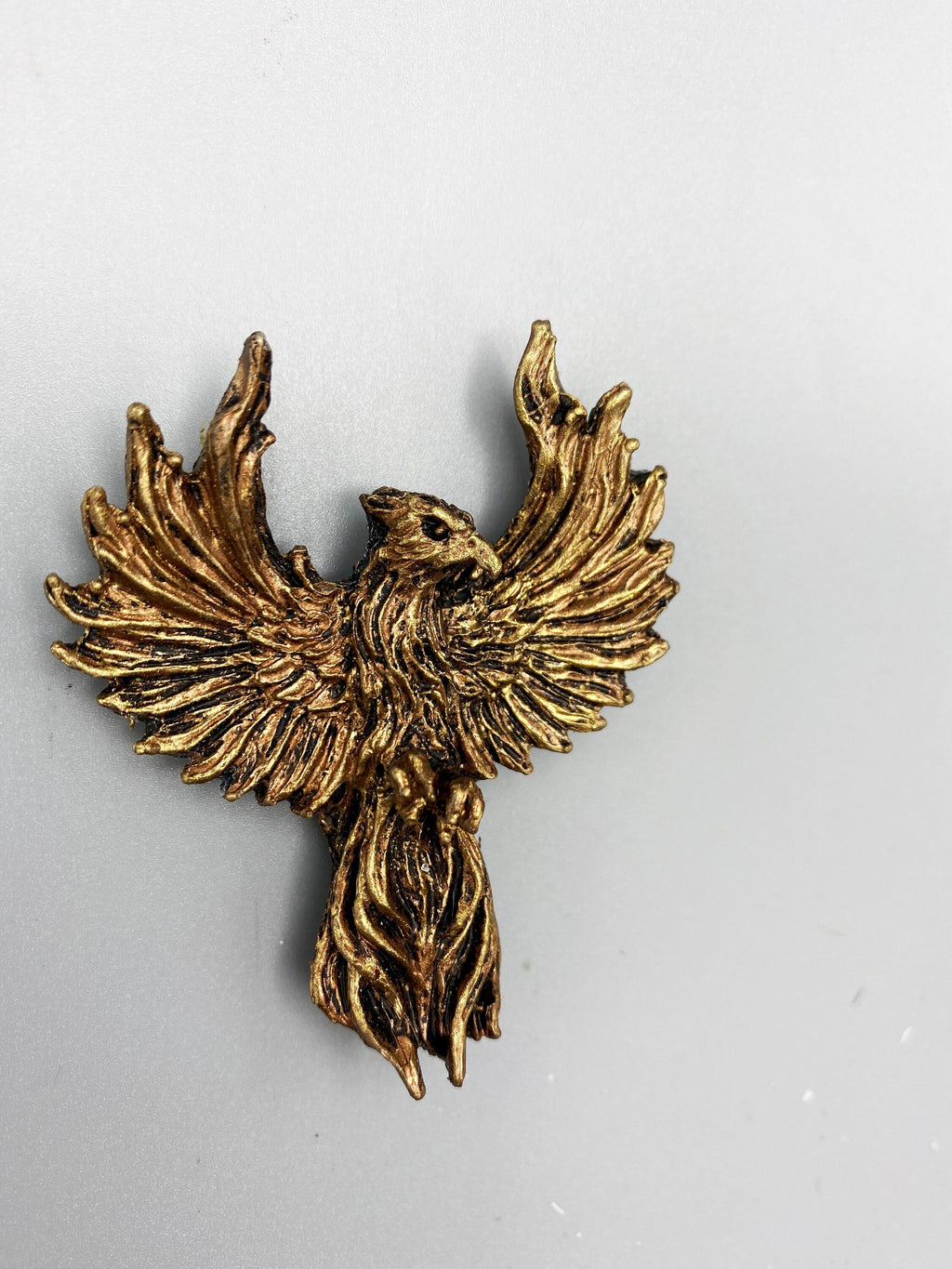 Phoenix Magnet, Hand Painted Resin Sculpture | Mythic Fantasy Decor | Phoenix  Magnet for Fantasy and Gothic Decor
