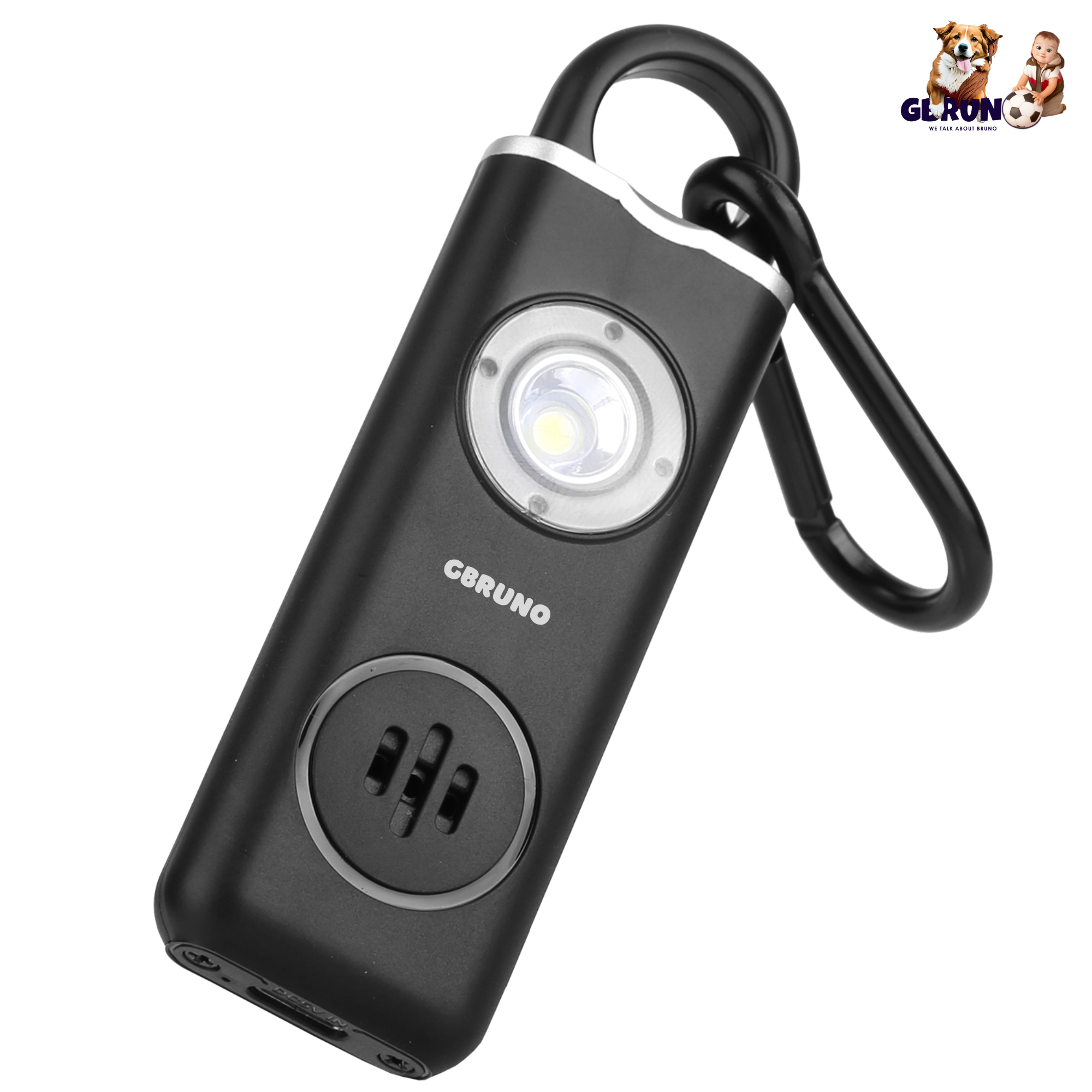 Rechargeable Personal Safety Alarm Portable 130dB Self-defense Siren with Strobe Light LED Light Carabiner Emergency Escape Tool for Women Kids Elderl