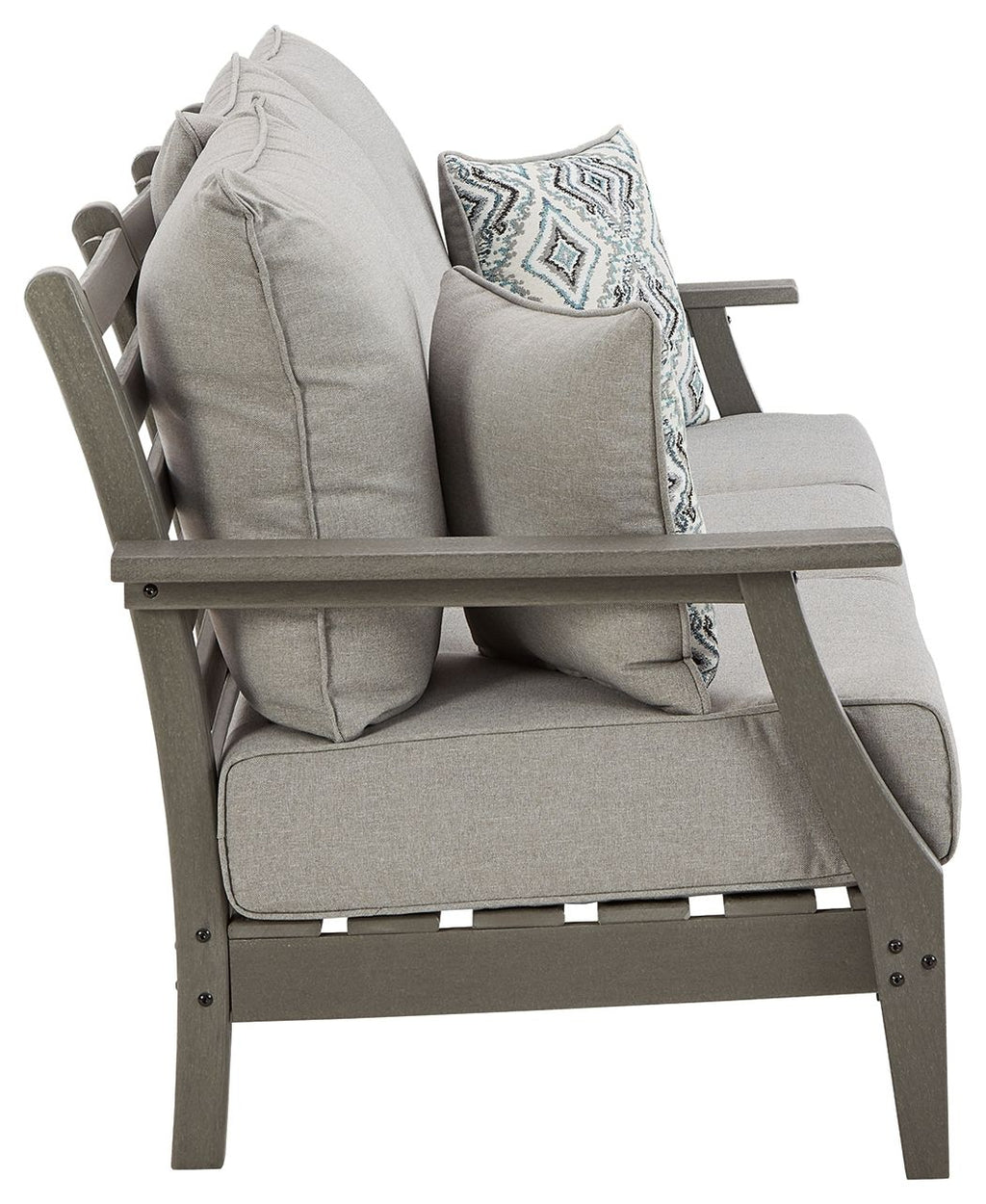 Visola - Sofa with Cushion - Gray