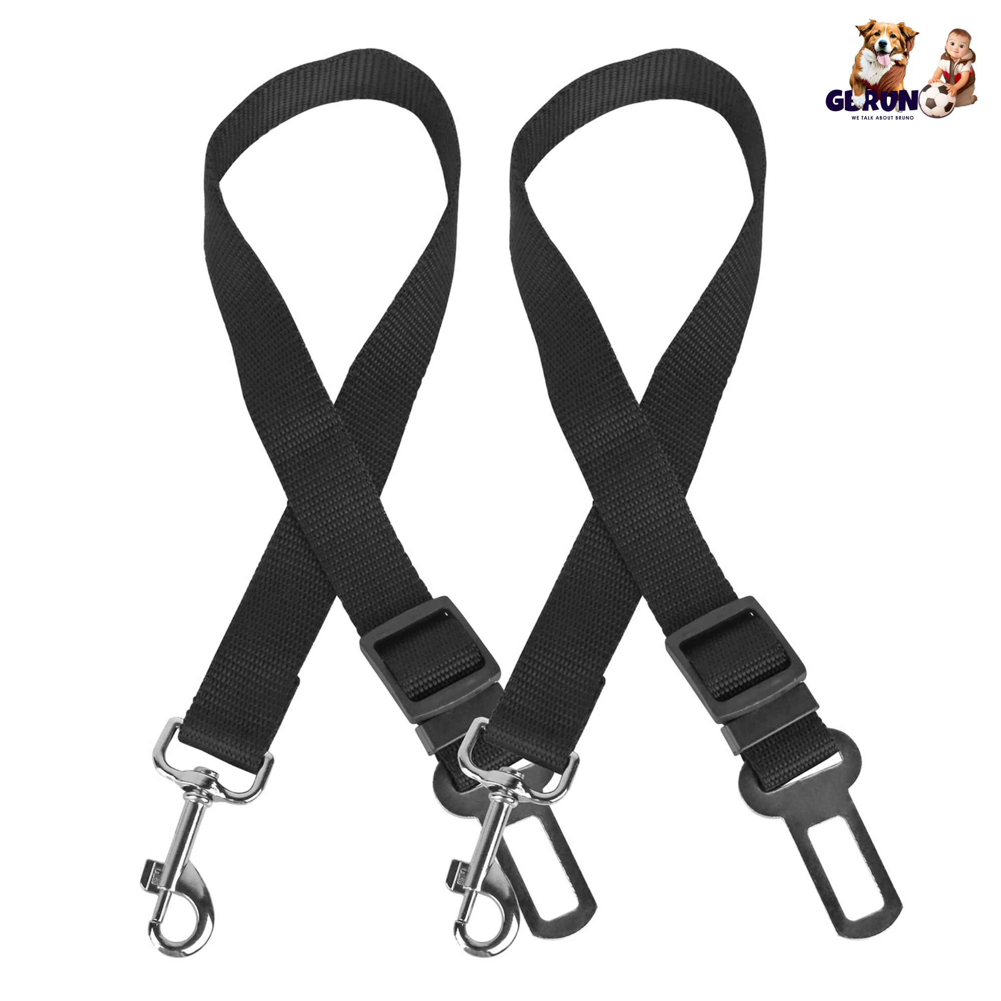 2Pcs Pet Dog Seat Belt Leash Adjustable Pet Dog Cat Safety Leads Harness Car Vehicle Nylon Fabric Seatbelt Strap