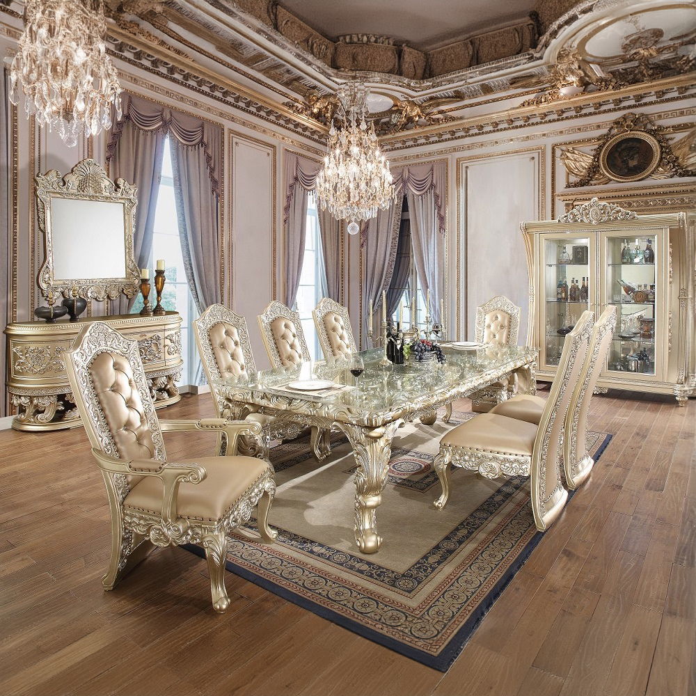 Vatican - Dining Table - Champagne Silver