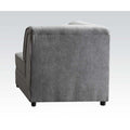 Bois - Modular Wedge With Pillow - Gray Velvet