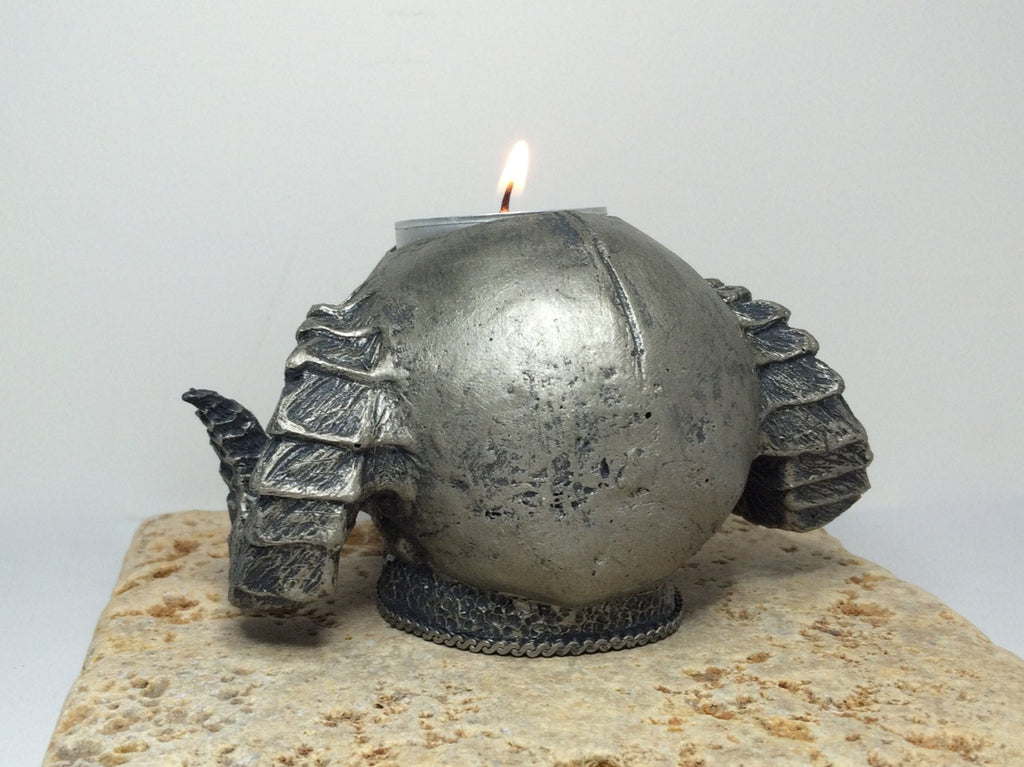 Satyr Fetal Skull Tea Light Holder, Hand Sculpted Resin Sculpture |Spooky Gothic Demon Skull Candle for Halloween Gift and Gothic Home Decor
