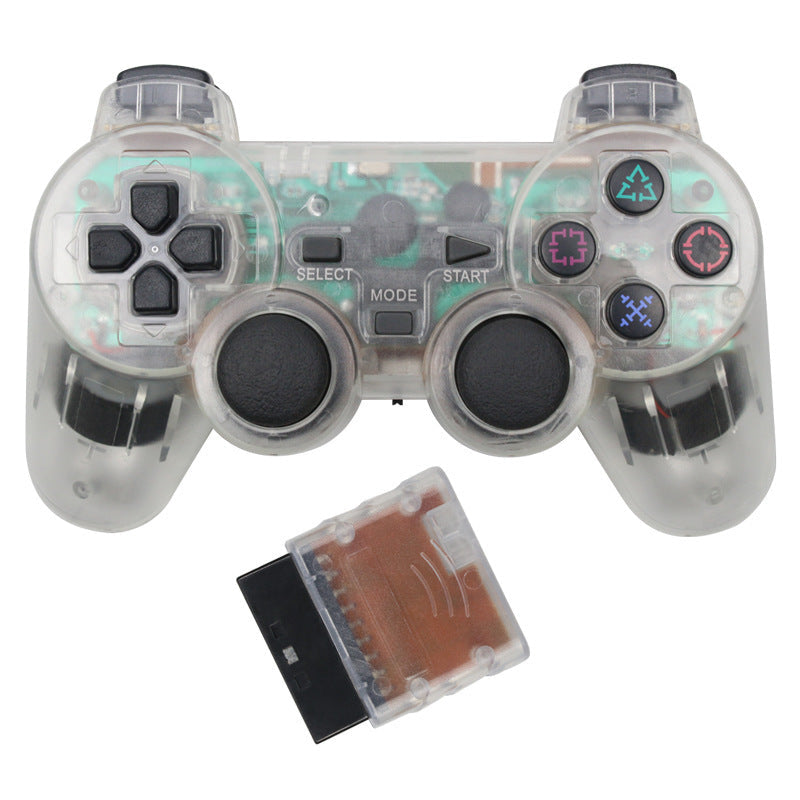 Transparent Eye Catching Wireless Dual Shock Bluetooth Joystick Gamepad Console Controller Compatible With PC Laptop