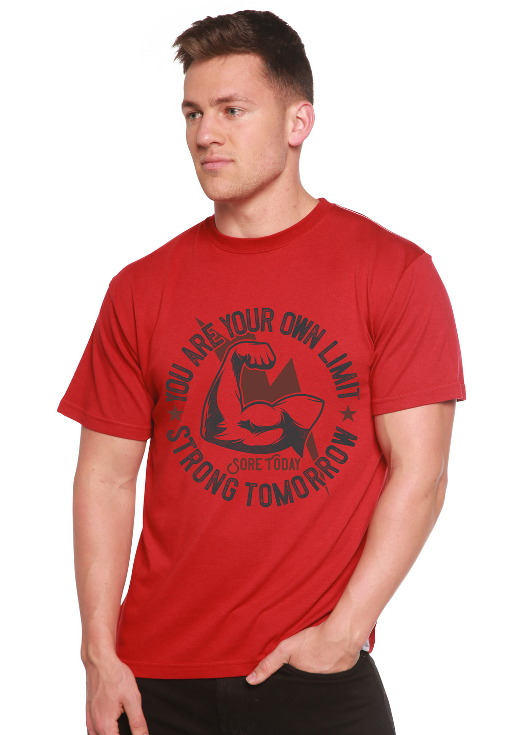 Strong Tomorrow Men's Bamboo Viscose/Organic Cotton Short Sleeve Graphic T-Shirt
