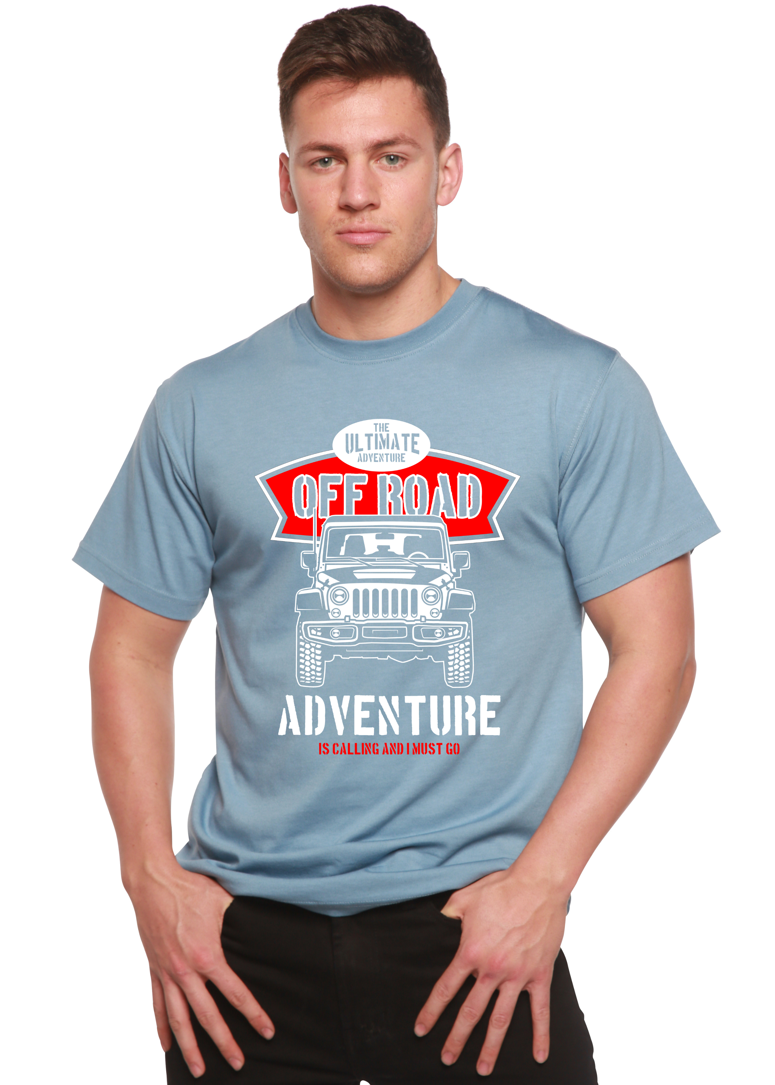 Off Road Spun Bamboo® Men's Bamboo Viscose/Organic Cotton Short Sleeve Graphic T-Shirt