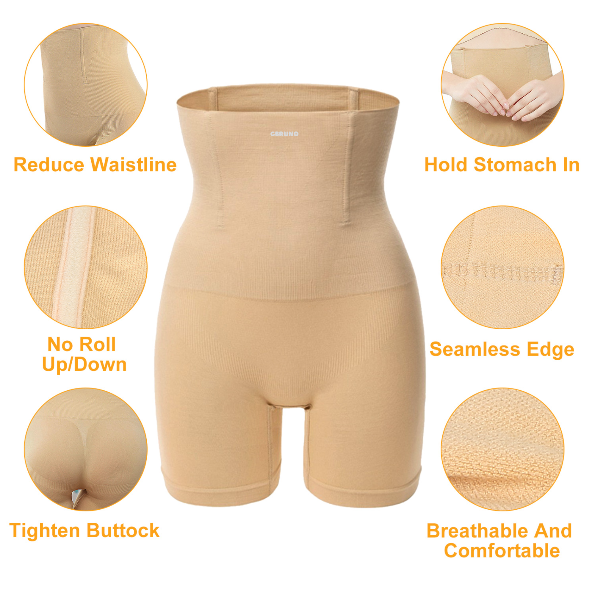 High Waist Shapewear Seamless Tummy Control Panties Butt Lifter Thigh Slimmer Body Trainer Shaper Compression Lingerie Panties for Women