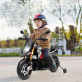 12V Kids Ride-On Motorcycle Aprilia Licensed with Sounds and Music-Black