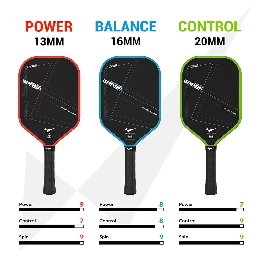 Grasp Pickleball Paddle - 16mm