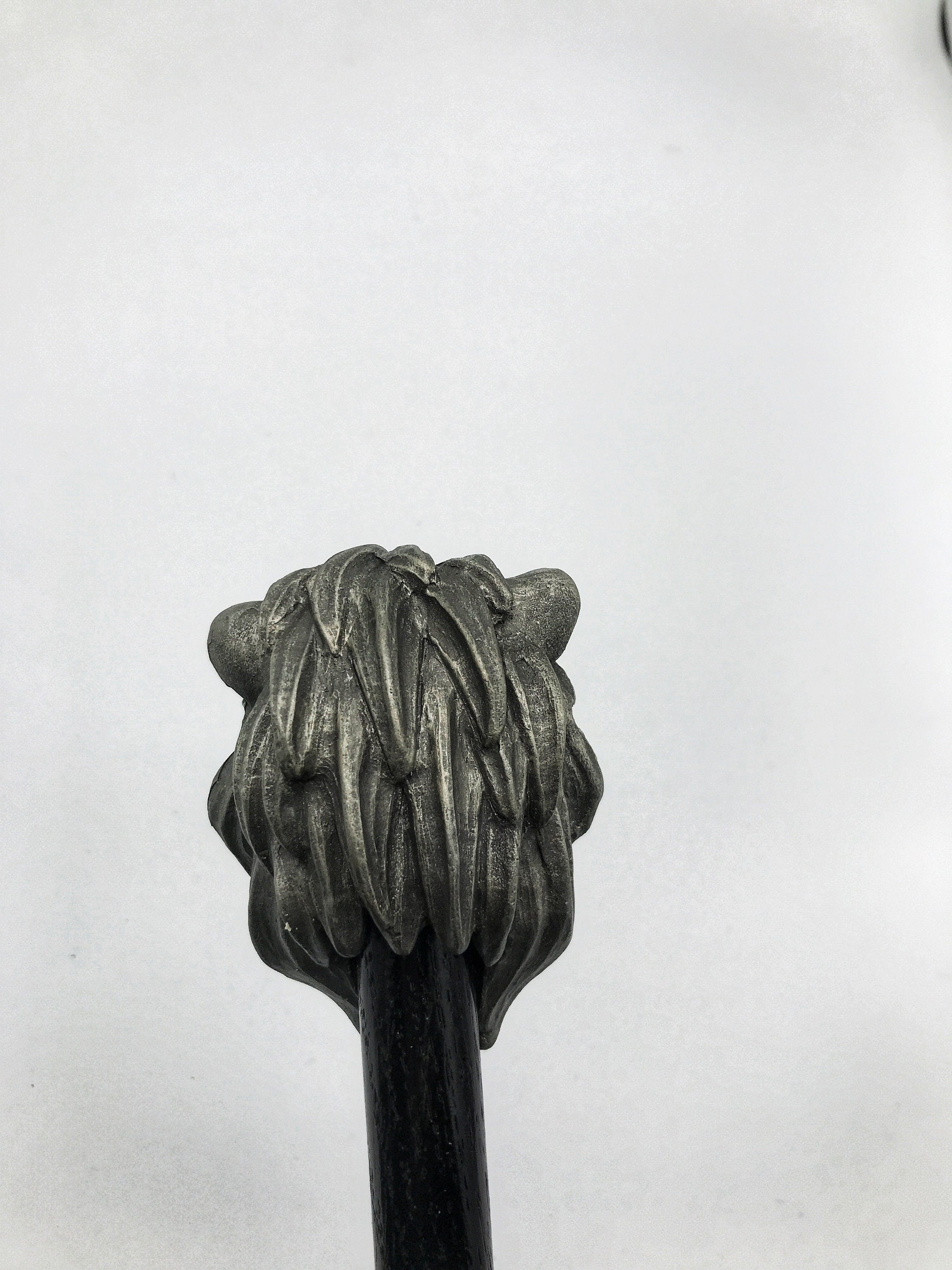 Lion Cane, Hand Sculpted Walking Stick | Medieval Gothic Cane | Fantasy Cosplay Lion Head Cane, Gothic Accessory