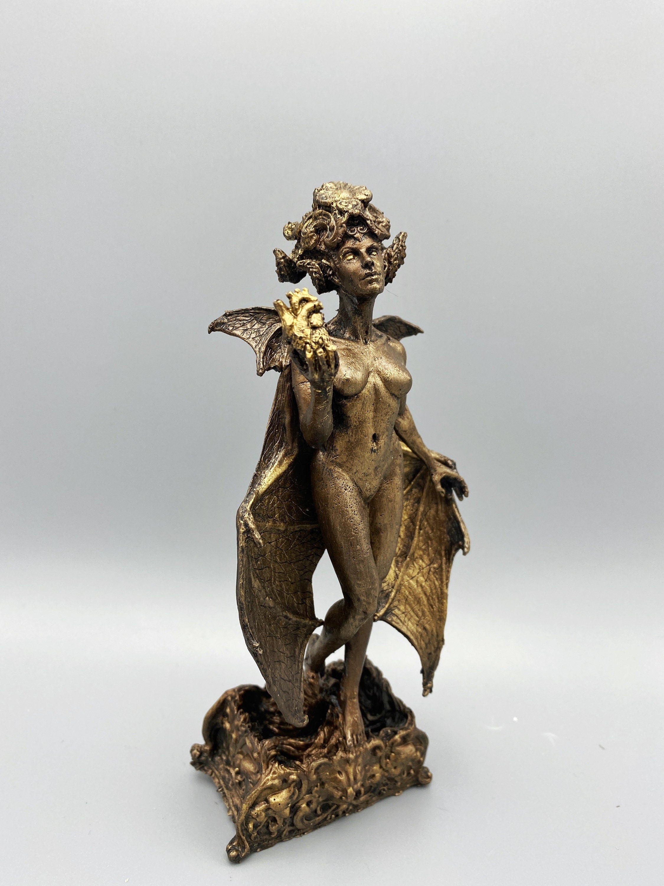 Lilith Statue, Half Scale Resin Sculpture | Mythic Goddess Figurine |Myths and Legends Character |Altar Statue for Gothic Home Decor