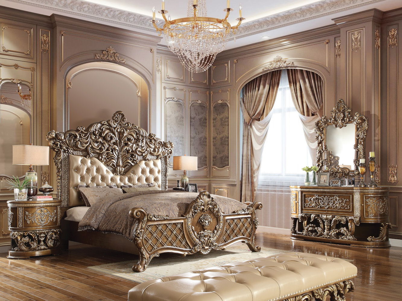 Constantine - Dresser - Brown & Gold