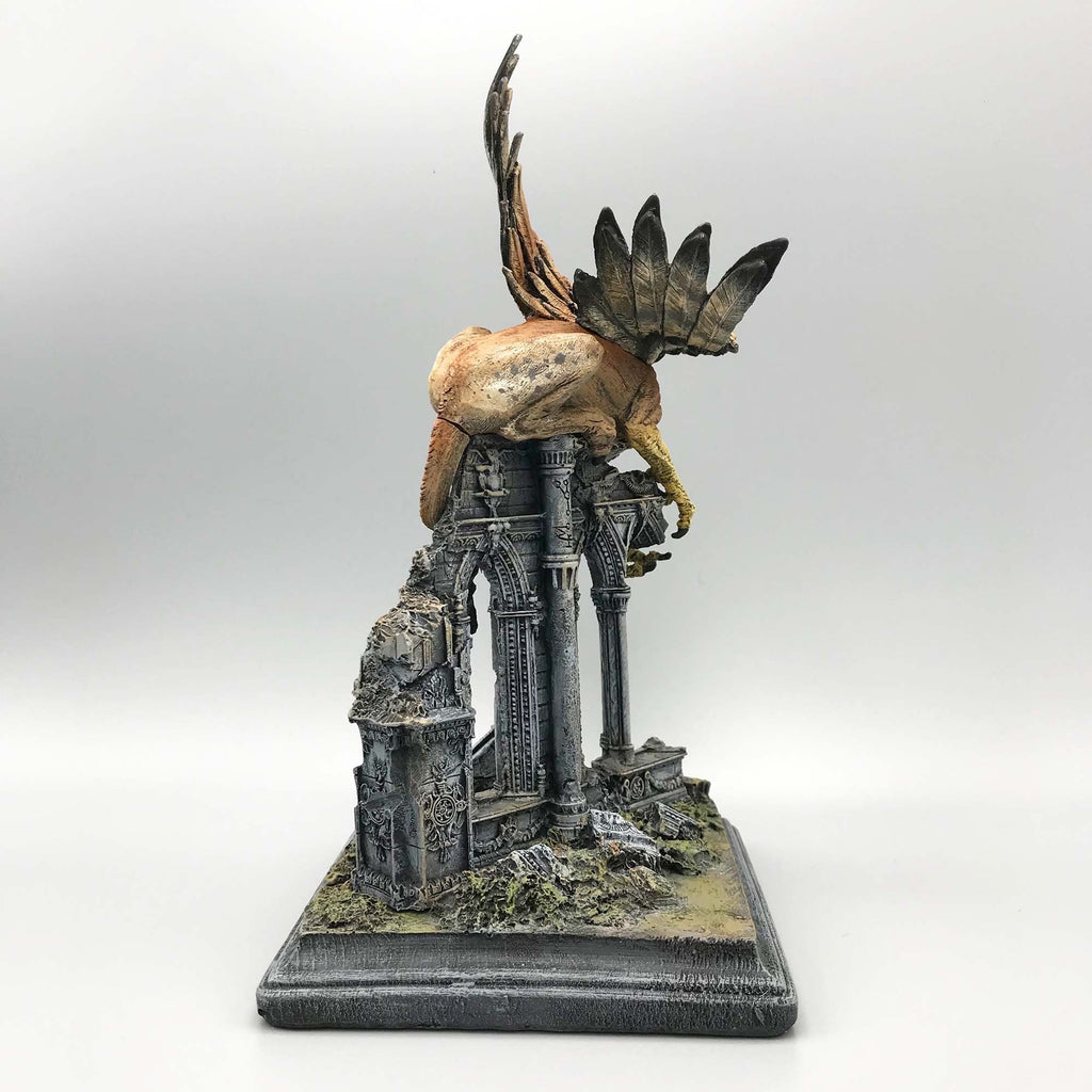 Griffin Statue, Full Color Resin Sculpture | Mythical Creature Figurine | Unique Legendary Guardian Spirit Figurine. Fantasy Art Decor